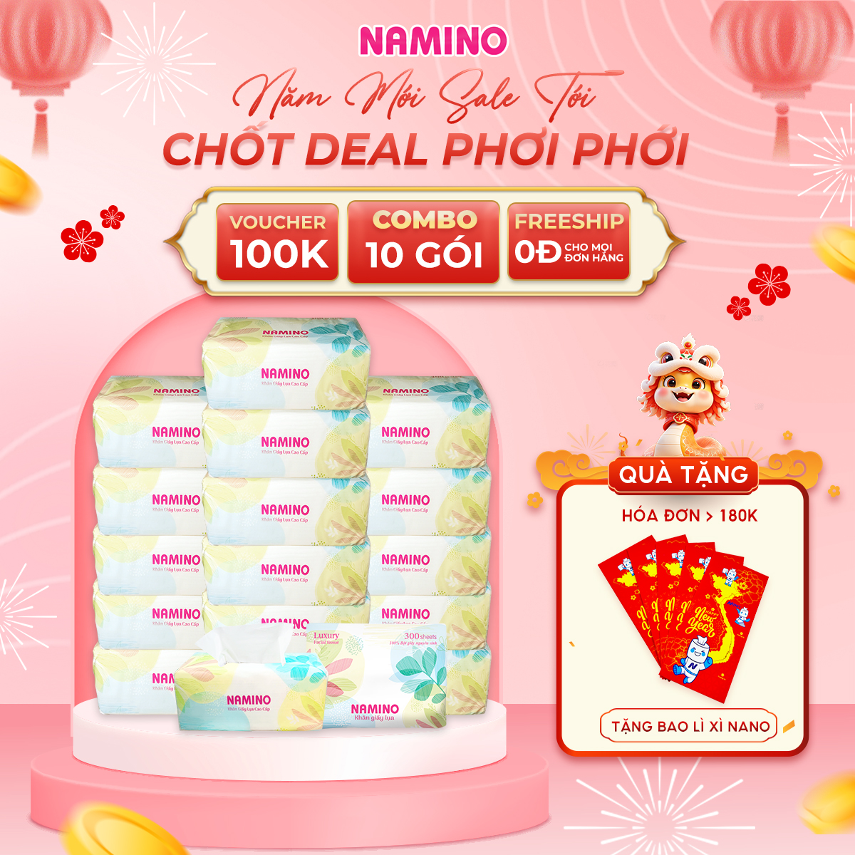 Khăn giấy rút lụa 300